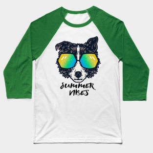 Summer Vibes Dog Baseball T-Shirt